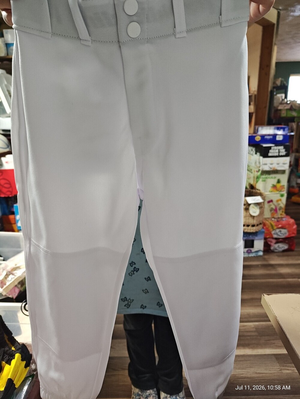 Franklin Deluxe Baseball- Softball Pants Youth Small White